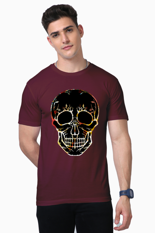 Men's Cotton Black Skull T shirts - Image 3