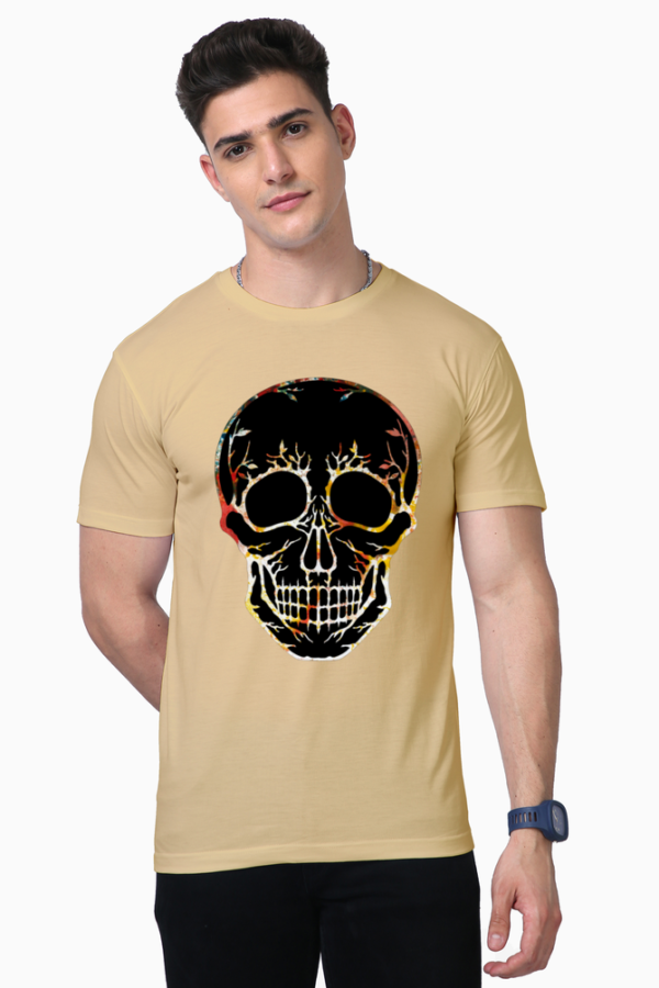 Men's Cotton Black Skull T shirts