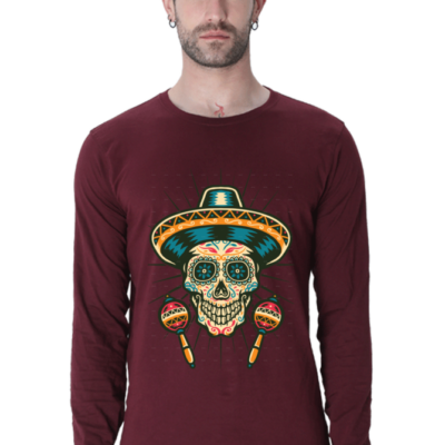 Men's Long Sleeve Skull T Shirts
