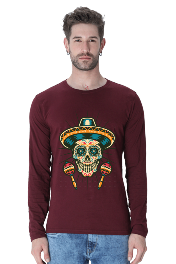 Men's Long Sleeve Skull T Shirts