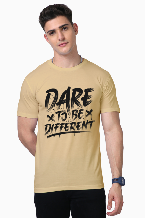 Men's Tee shirts with Positive Messages Beige