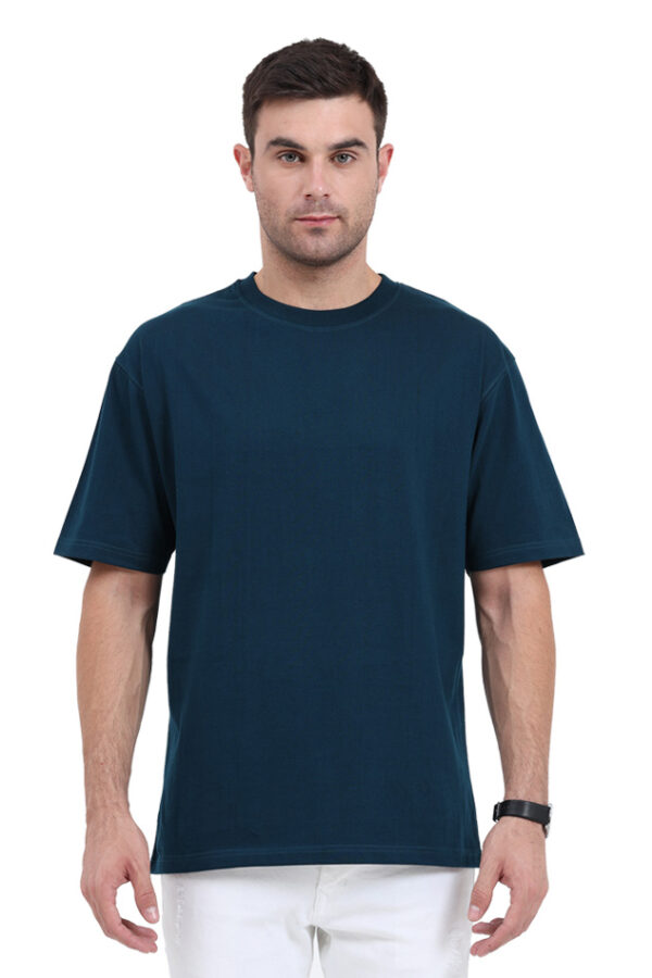 Men's Oversized Blue T-shirt - Image 3