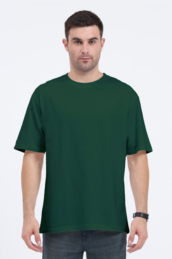 Green Oversized T-shirt for Men - Image 2