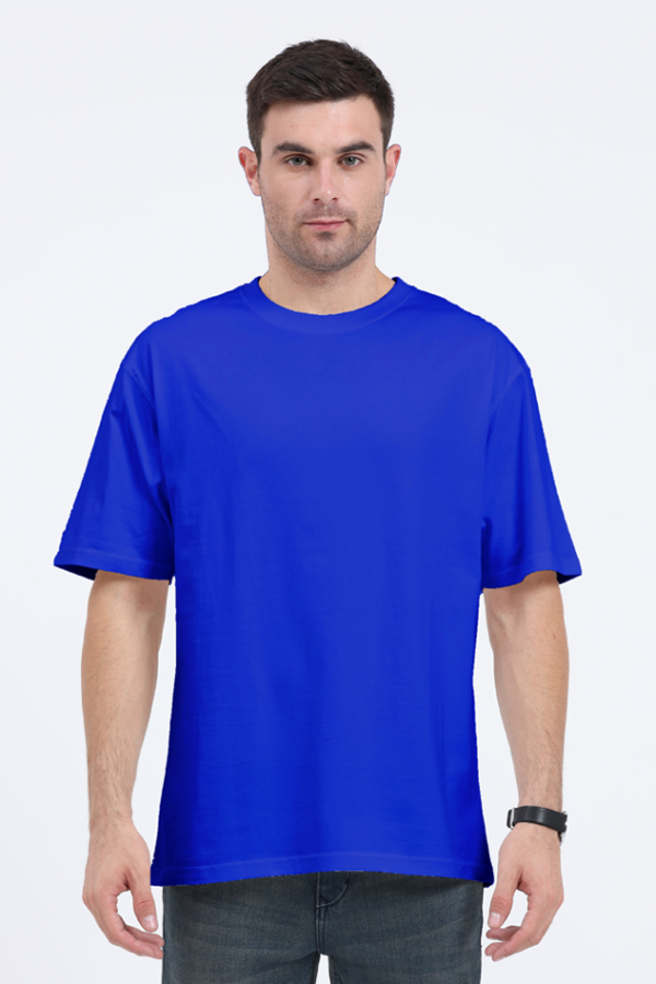 Men's Oversized Blue T-shirt - Image 4