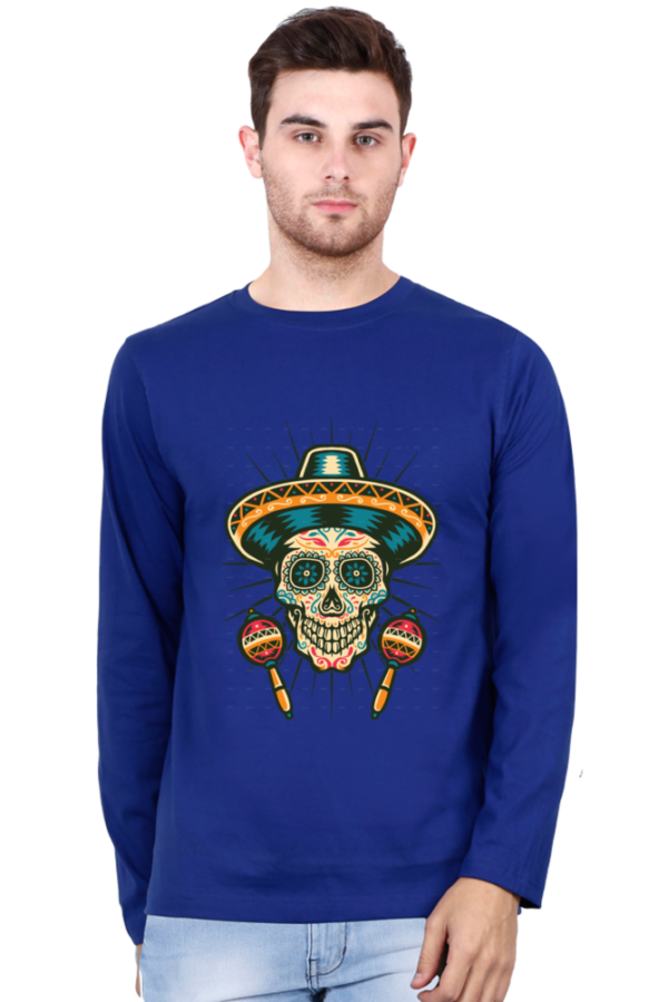 Men's Long Sleeve Skull T Shirts - Image 3