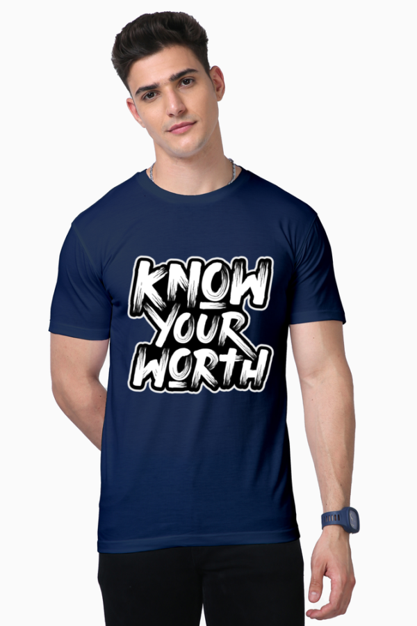 Men's Motivational Quotes T-shirts Navy Blue