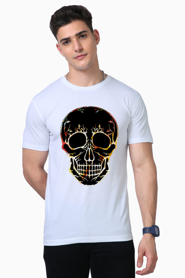Men's Cotton Black Skull T shirts - Image 5