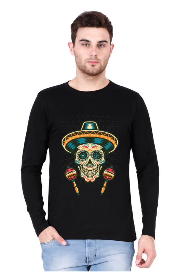 Men's Long Sleeve Skull T Shirts - Image 7