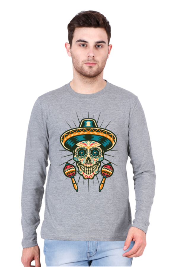 Men's Long Sleeve Skull T Shirts - Image 5