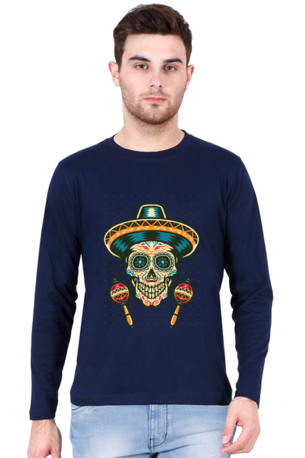 Men's Long Sleeve Skull T Shirts - Image 6