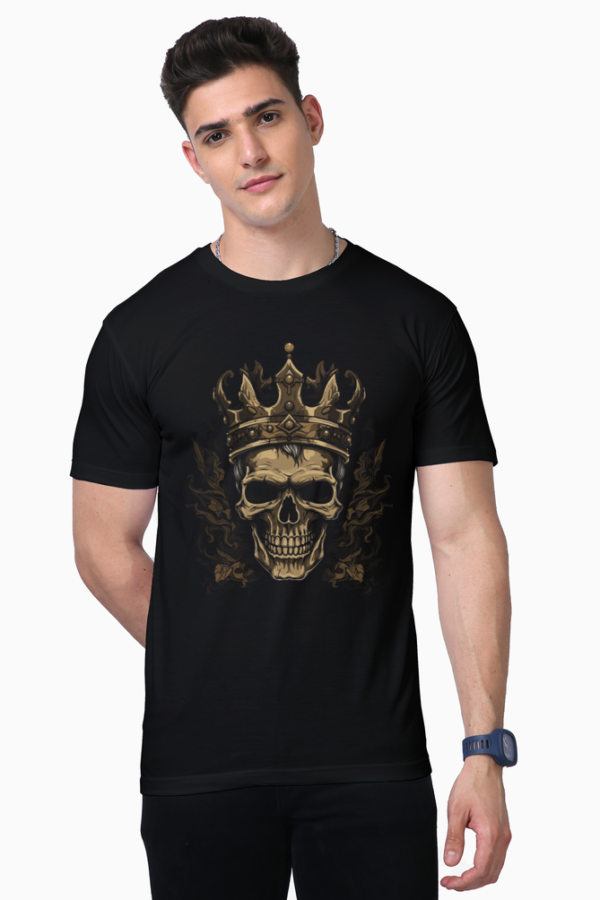 Men's Black Skull T Shirt