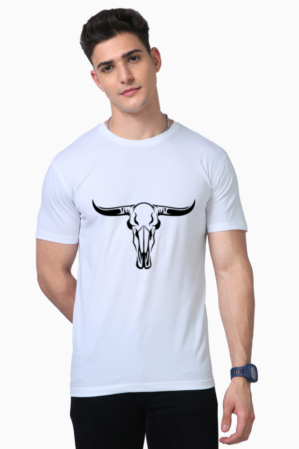Bull Skull T shirt for Men - Image 3