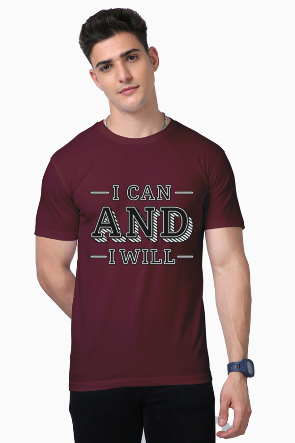 Men's Quotation t shirts Maroon