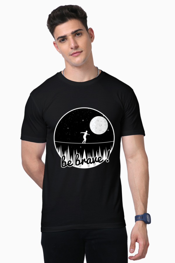 be brave black t-shirt mens