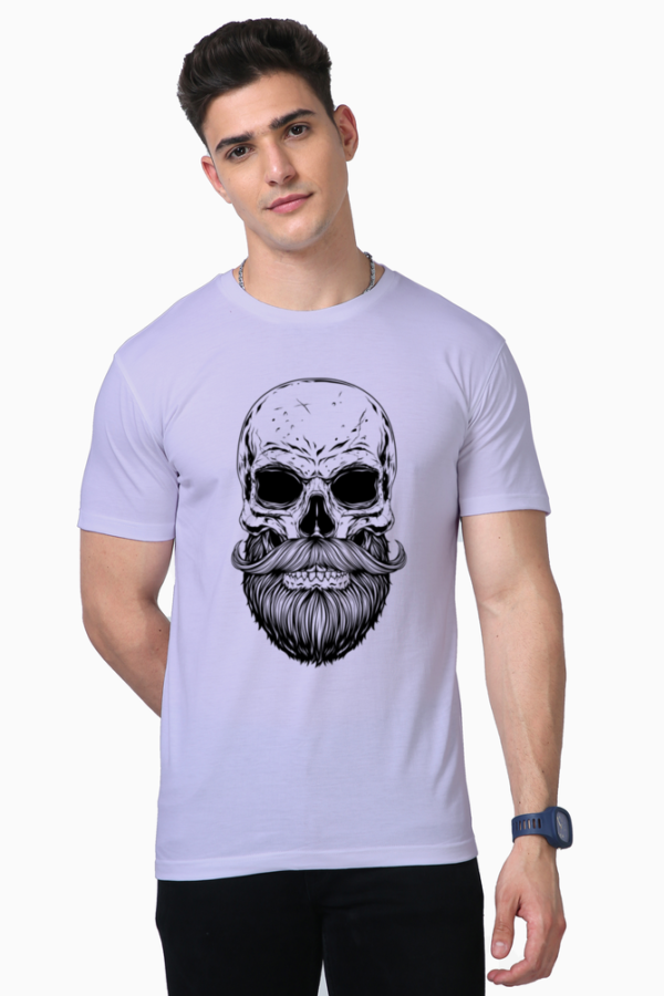 Men's Skull with Beard T-shirt - Image 2