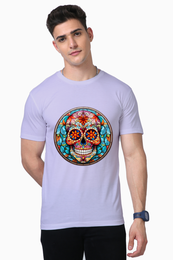 Candy Skull T Shirt for Men - Image 2