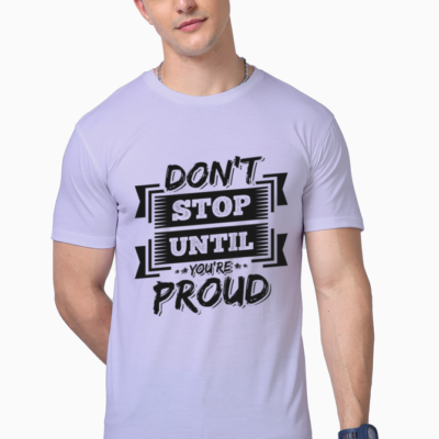 Men’s Motivational Quotes T-Shirt Lavender