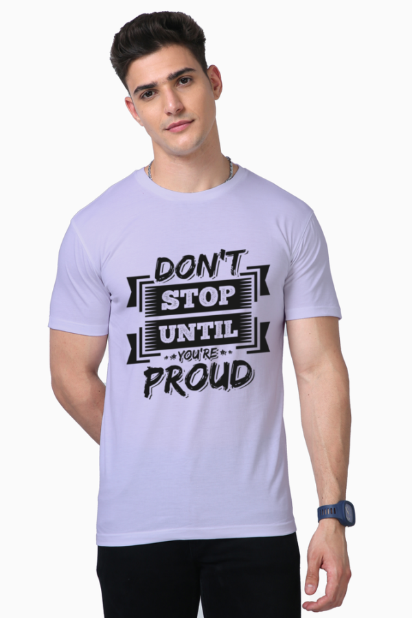Men’s Motivational Quotes T-Shirt Lavender