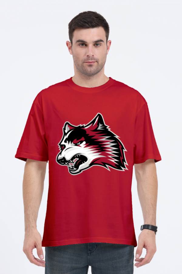 Men's Wolf Face T-shirt - Image 7