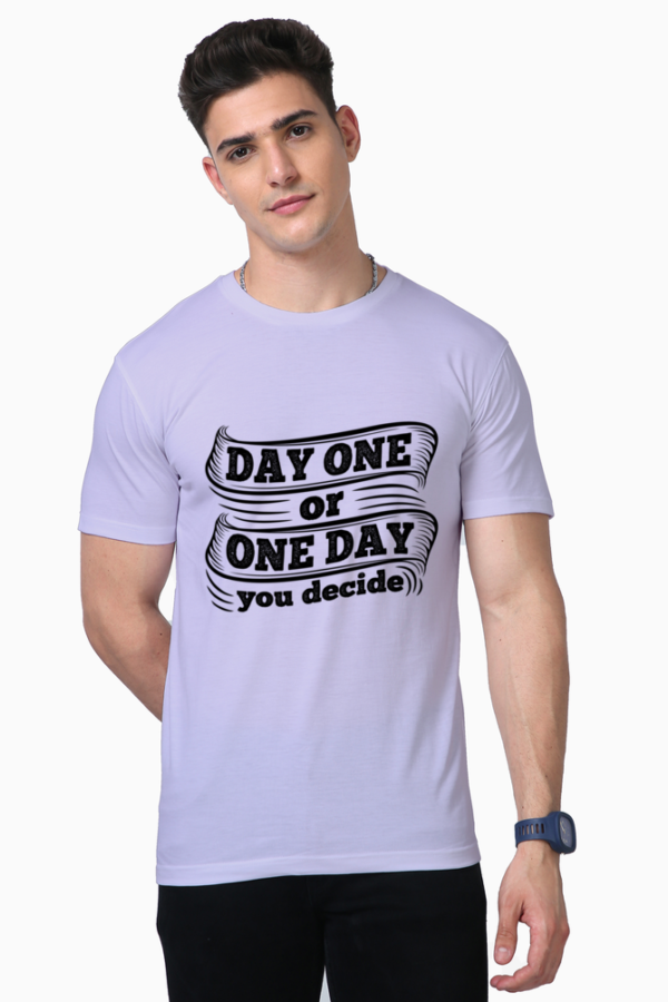 Men's T-shirts with Positive Sayings Lavender