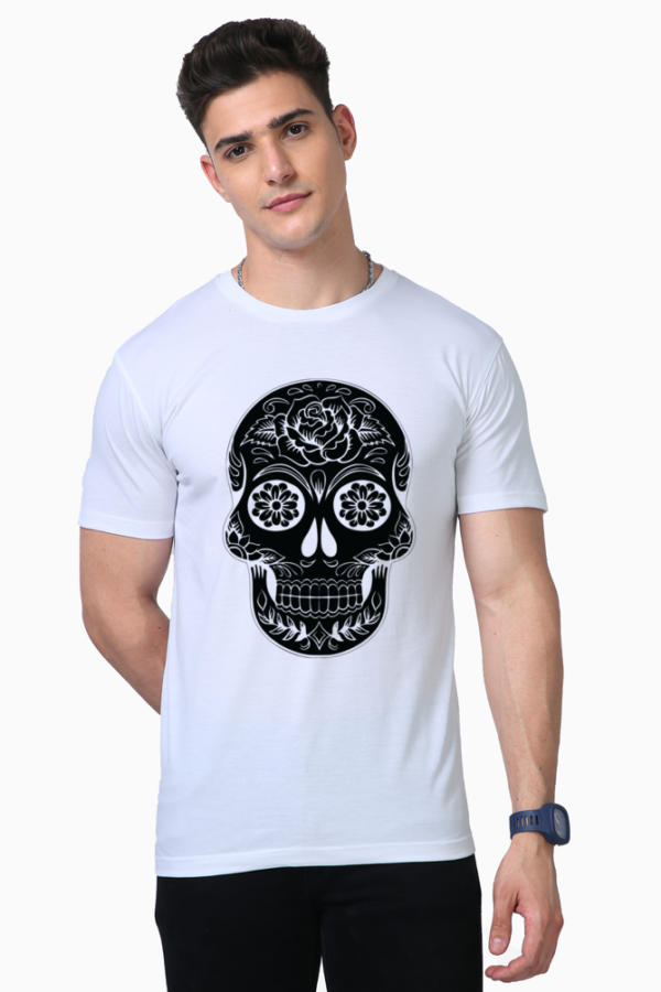 Cotton Men's Skull Tee - Image 3