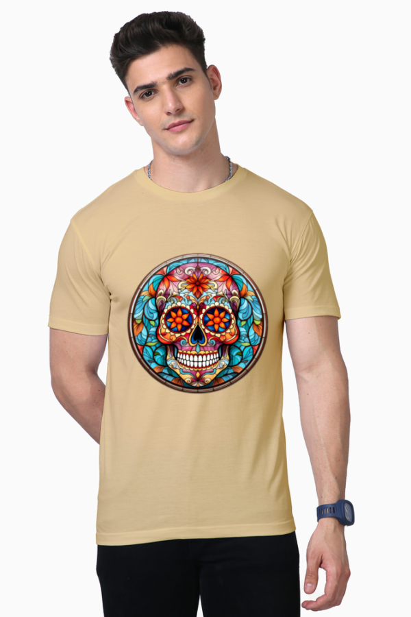 Candy Skull T Shirt for Men