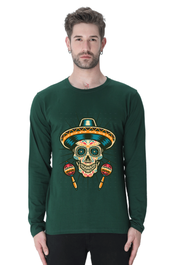 Men's Long Sleeve Skull T Shirts - Image 4