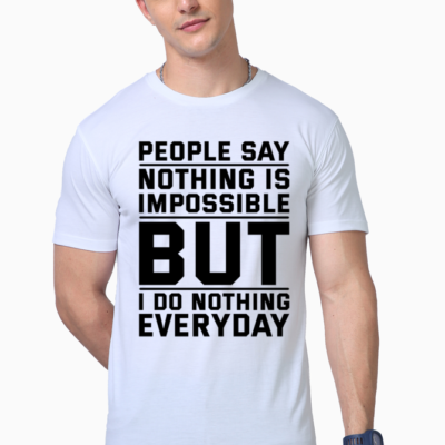 Men's Motivational Tees White