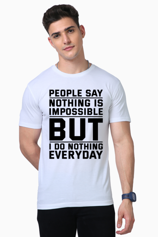 Men's Motivational Tees White