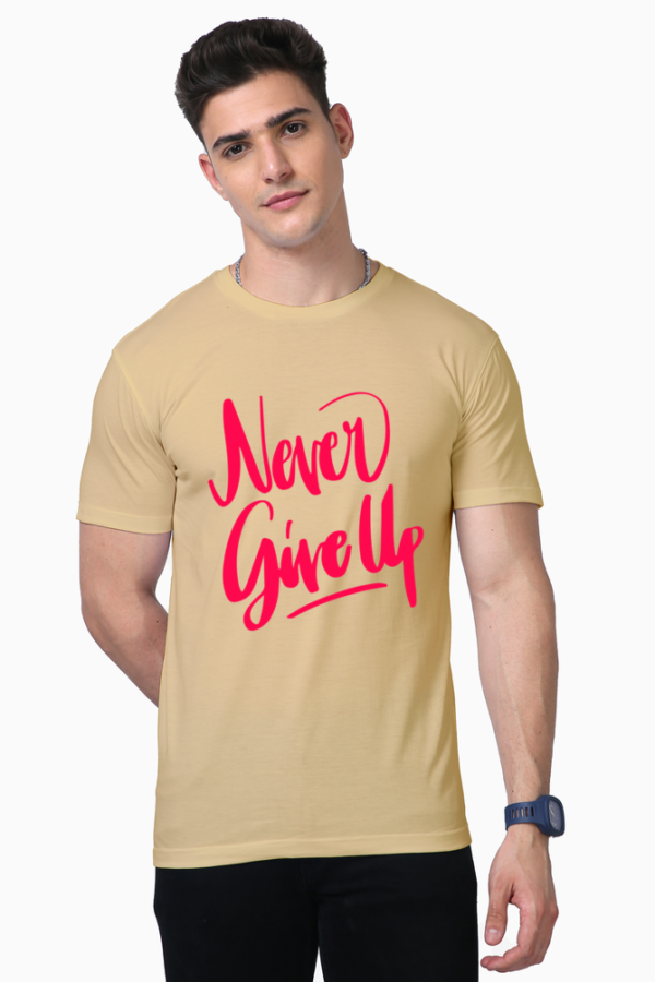 Men's Quote tshirt Beige