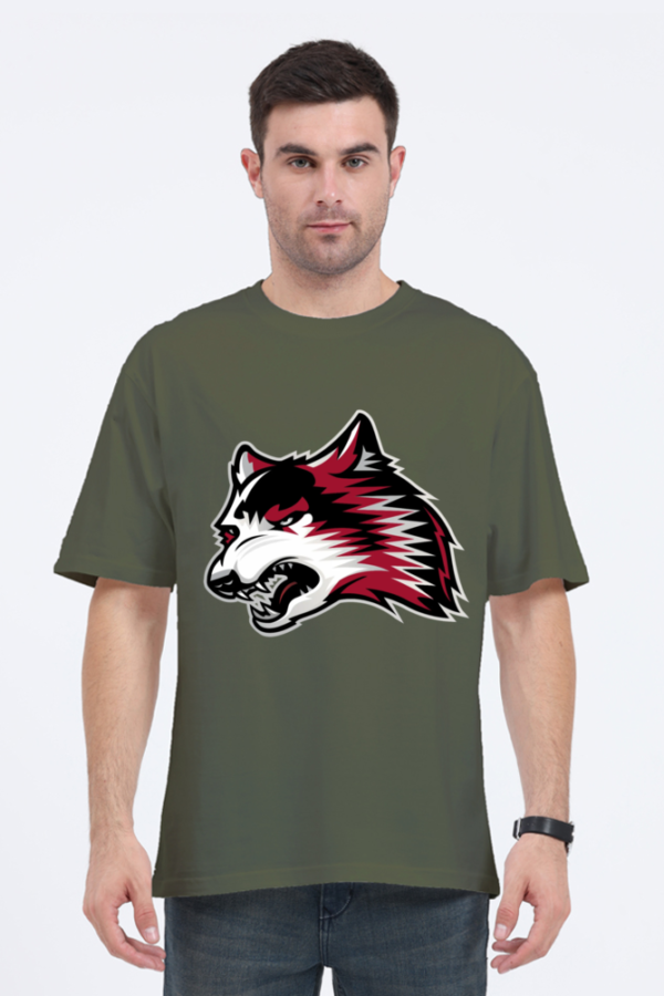 Men's Wolf Face T-shirt - Image 2