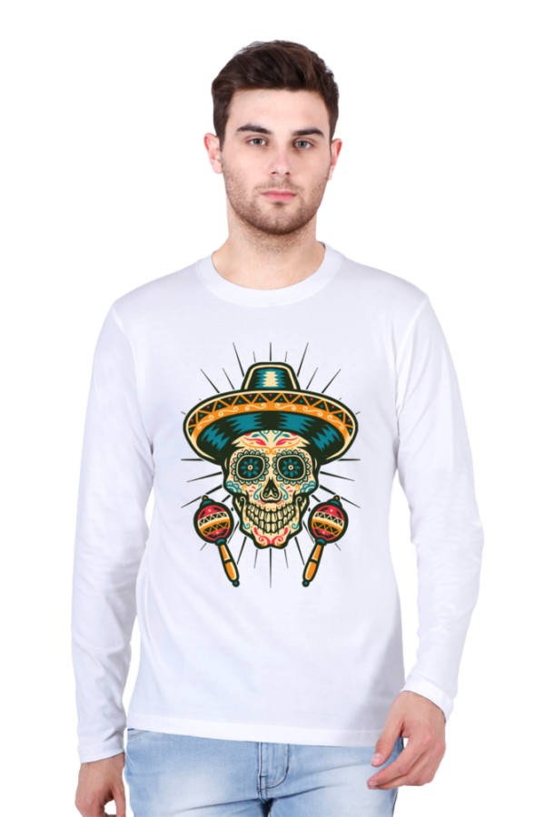 Men's Long Sleeve Skull T Shirts - Image 8