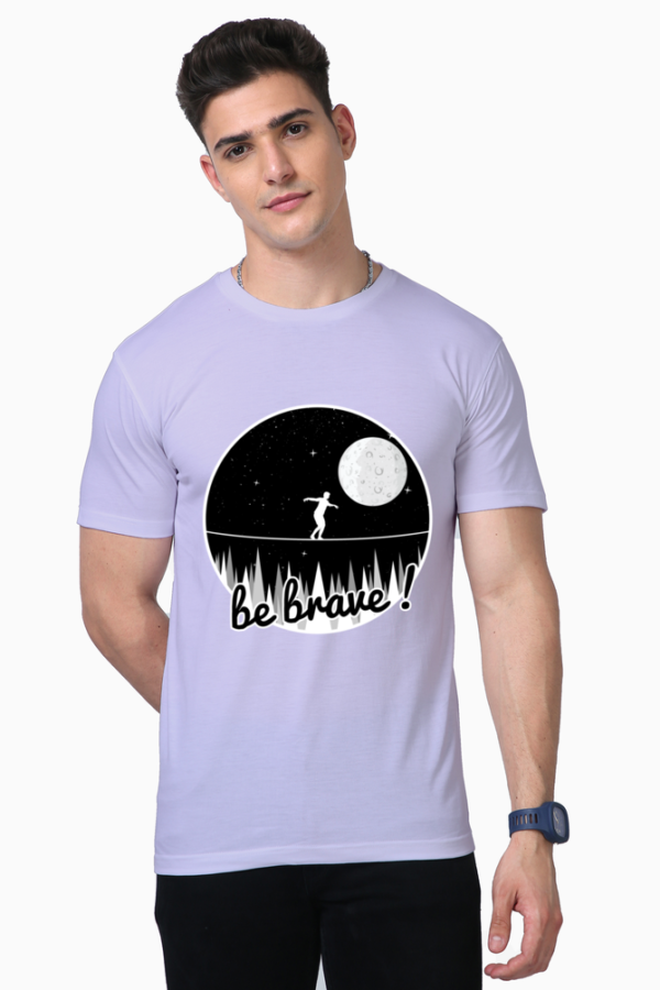 be brave lavender t-shirt mens