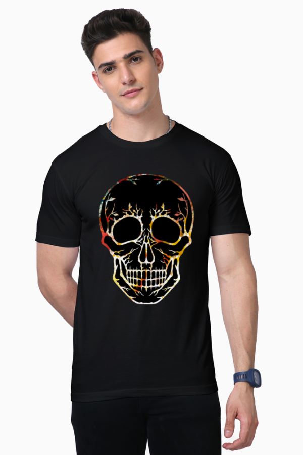 Men's Cotton Black Skull T shirts - Image 4