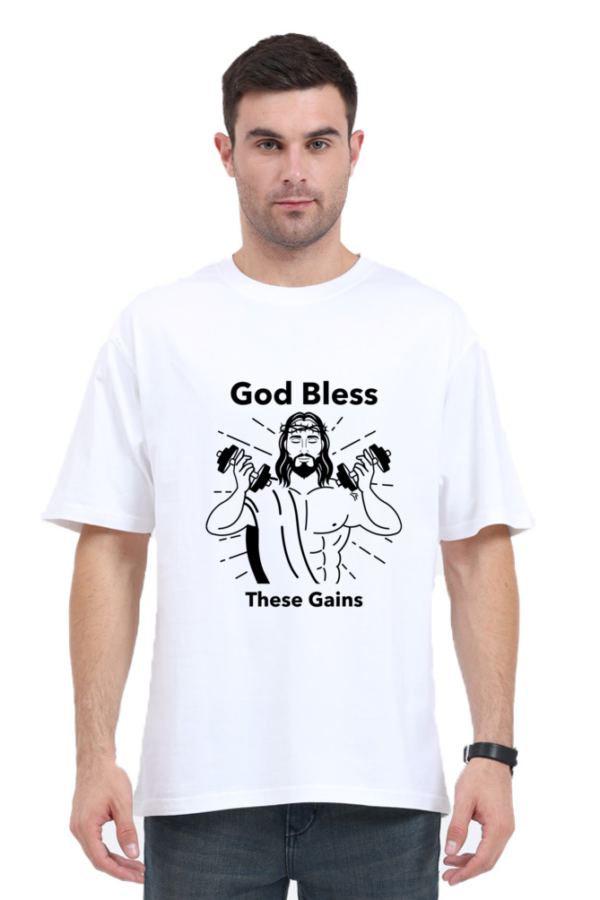 Men's Oversized T-shirt Gym Outfit - Image 6