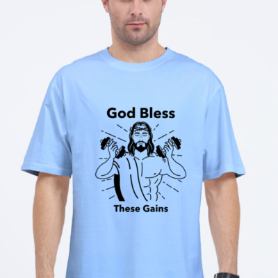 Men's Oversized T-shirt Gym Outfit