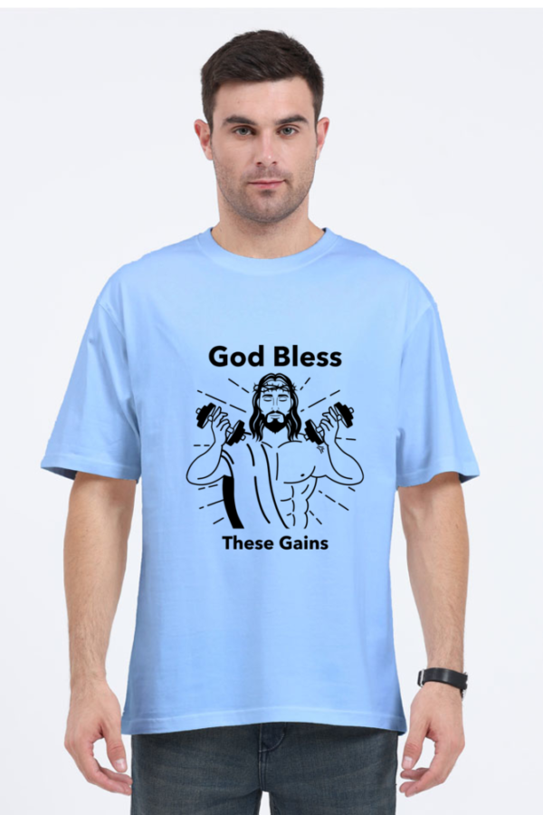 Men's Oversized T-shirt Gym Outfit