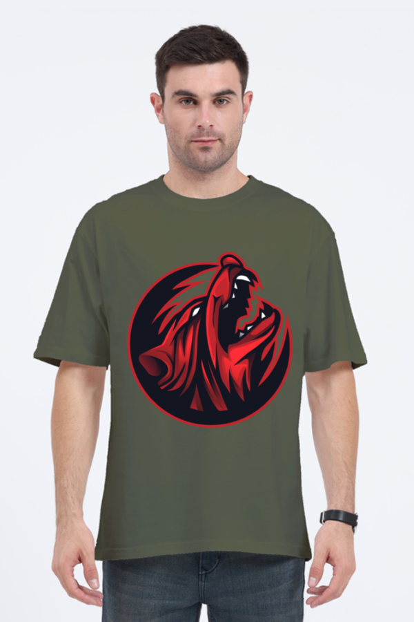 Men's Wolf Print T-shirt - Image 3