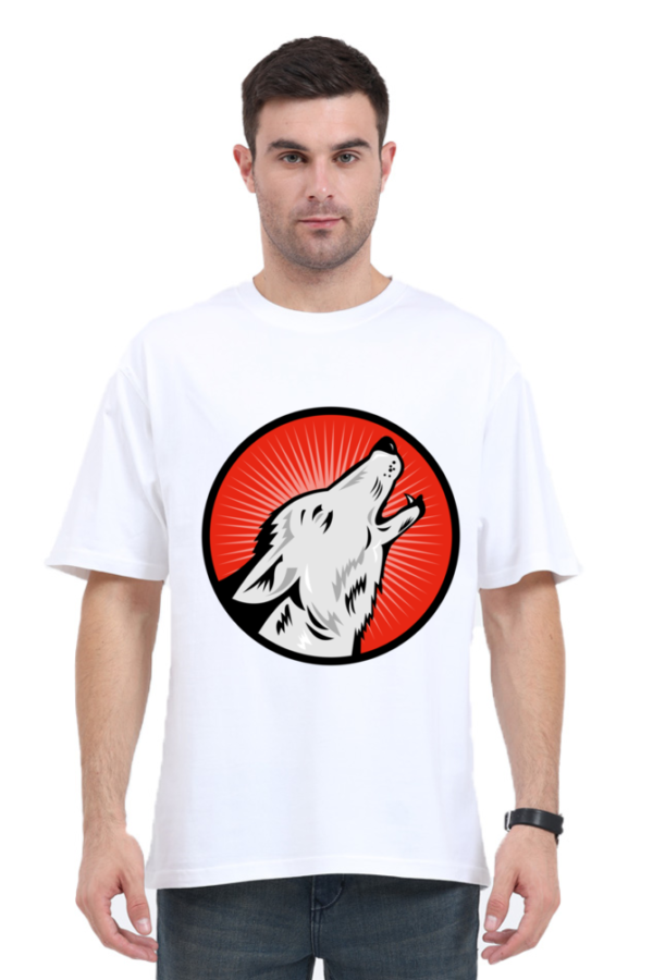 Men's Wolf Print T-shirt - Image 11