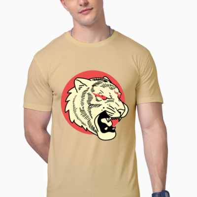 Men's T-shirt with Lion Face