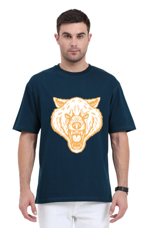 Men's Oversized Lion Face T-shirt - Image 3