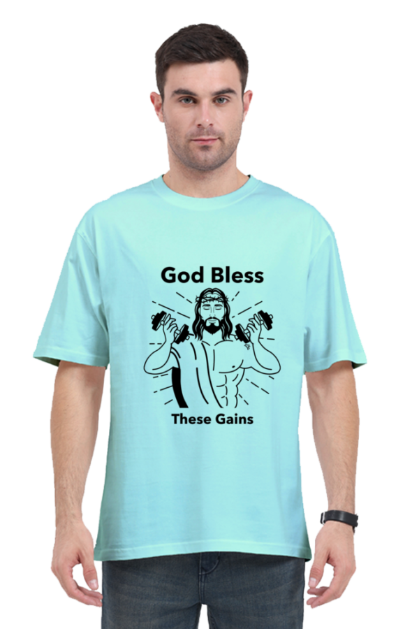 Men's Oversized T-shirt Gym Outfit - Image 2
