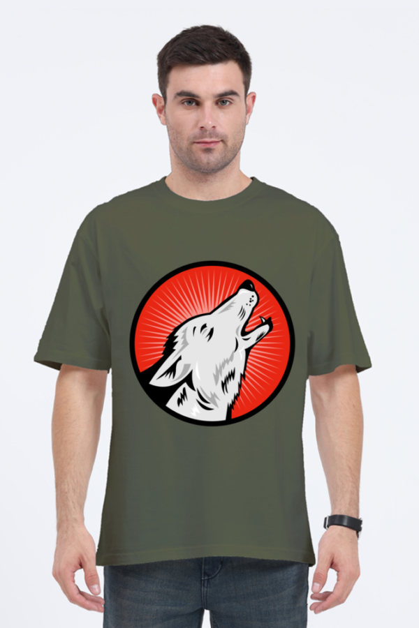 Men's Wolf Print T-shirt - Image 2