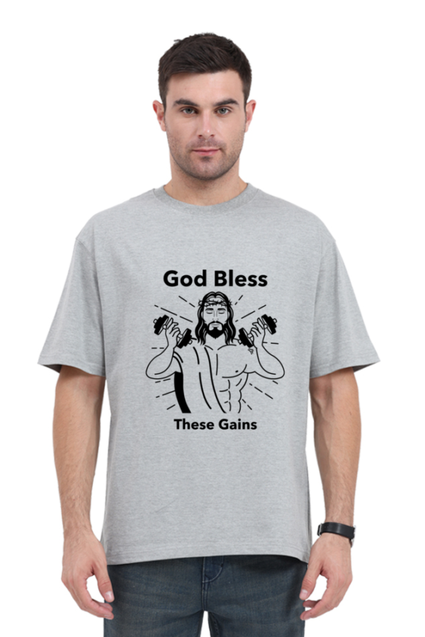 Men's Oversized T-shirt Gym Outfit - Image 5