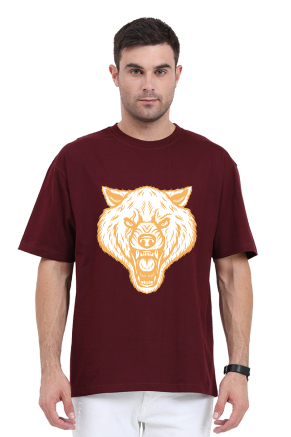 Men's Oversized Lion Face T-shirt - Image 4