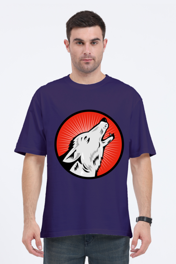 Men's Wolf Print T-shirt - Image 4