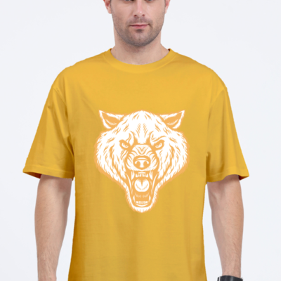 Men's Oversized Lion Face T-shirt