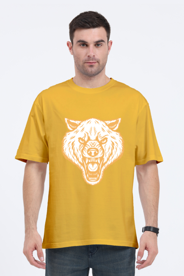 Men's Oversized Lion Face T-shirt