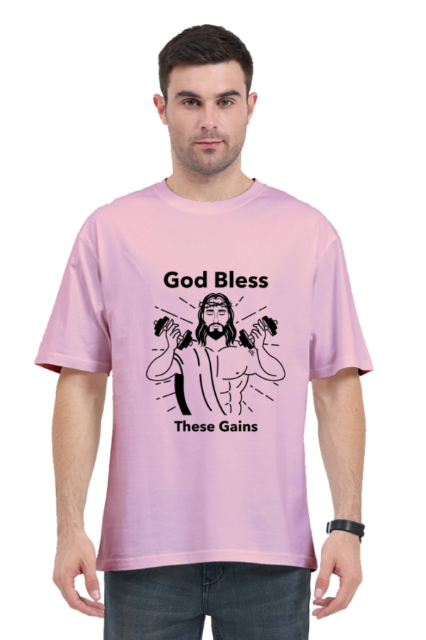 Men's Oversized T-shirt Gym Outfit - Image 3