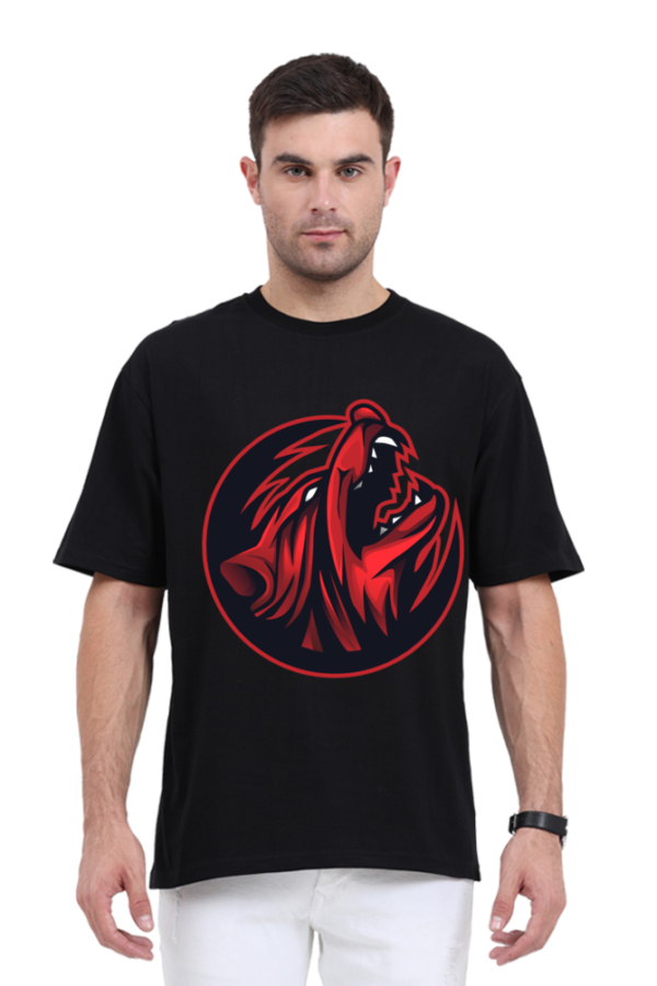 Men's Wolf Print T-shirt - Image 12